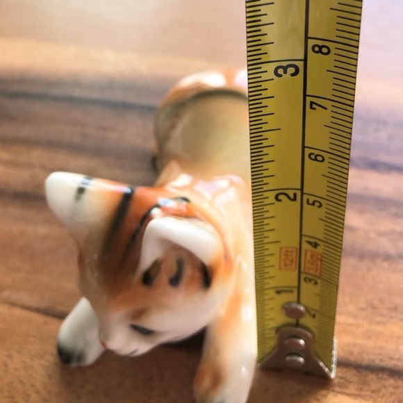 Tabby Cat/Kitten Bone China Figurines (2) Vintage,Made In Taiwan - Picture 9 of 10